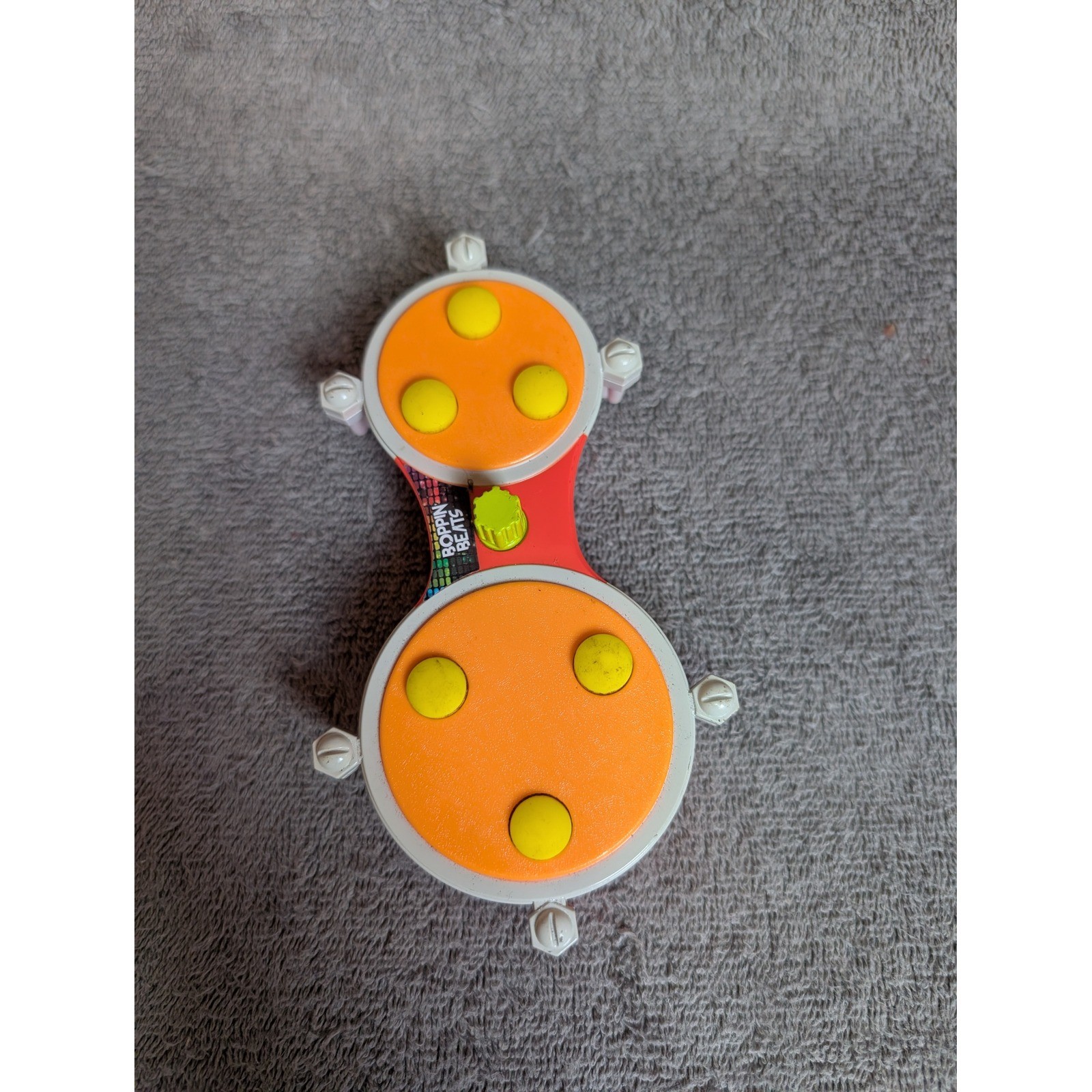 Boppin Beats Electronic Drum Pad Toy Red Orange Yellow Handheld Musical Toy