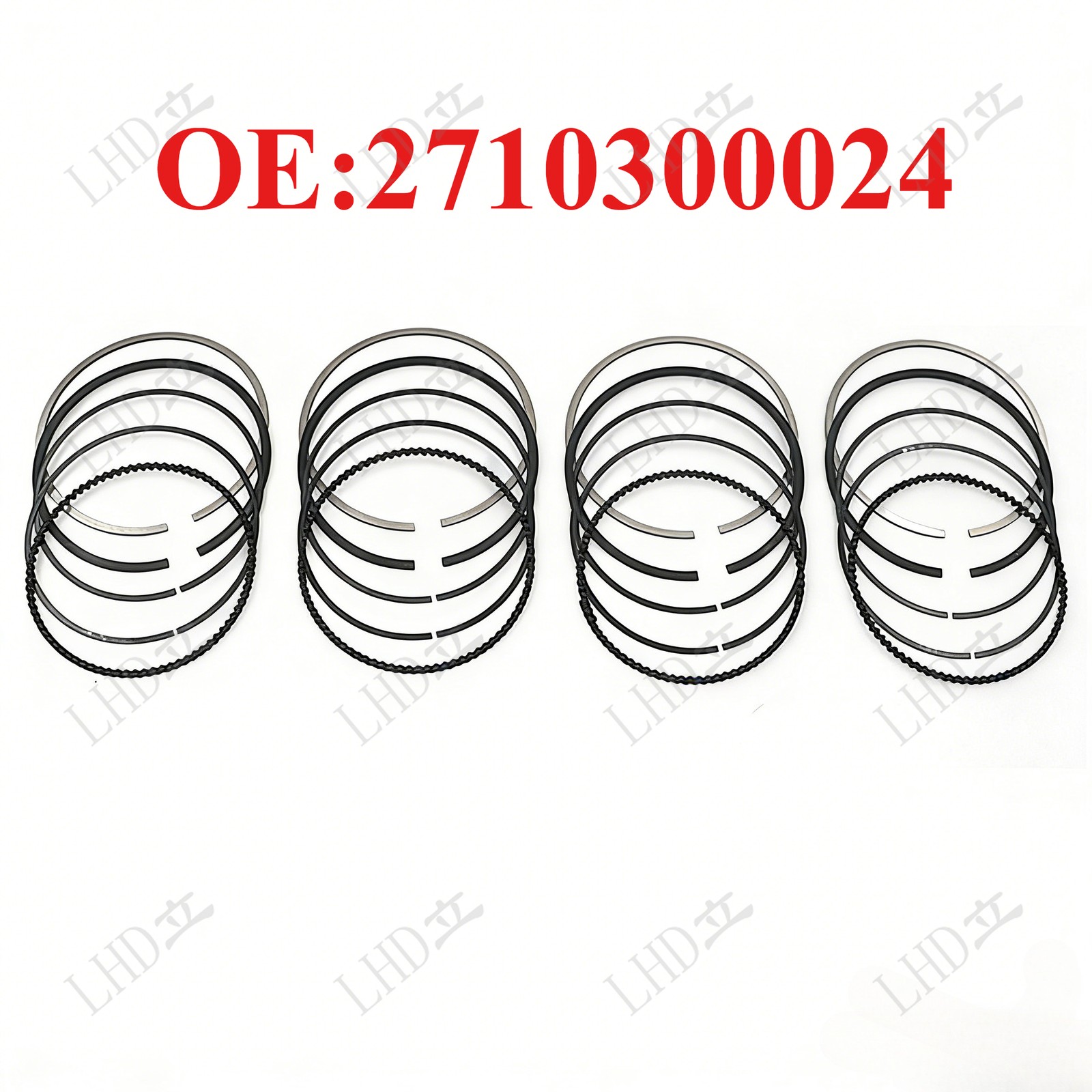 4Pcs Piston Rings 2710300024 For Mercedes-Benz E200K C200K W203 W204 M271 1.8L/