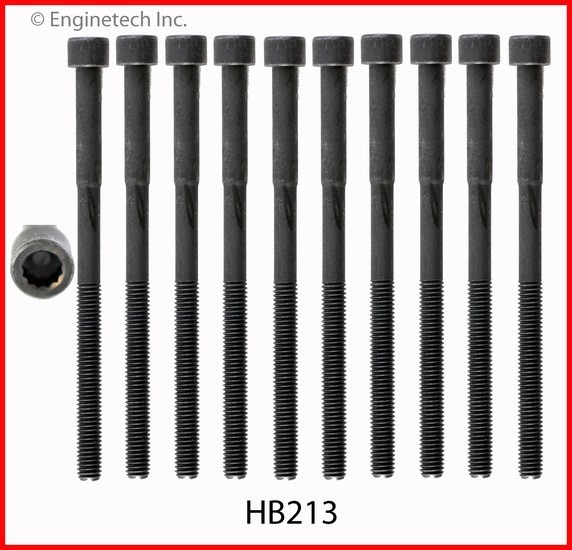 Enginetech HB213 Engine Head Bolt Set for One Cylinder