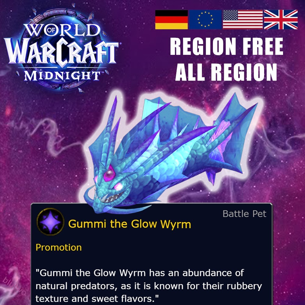 Trolli Promo | Gummi the Glow Wyrm - WoW World Of Warcraft Battle Pet