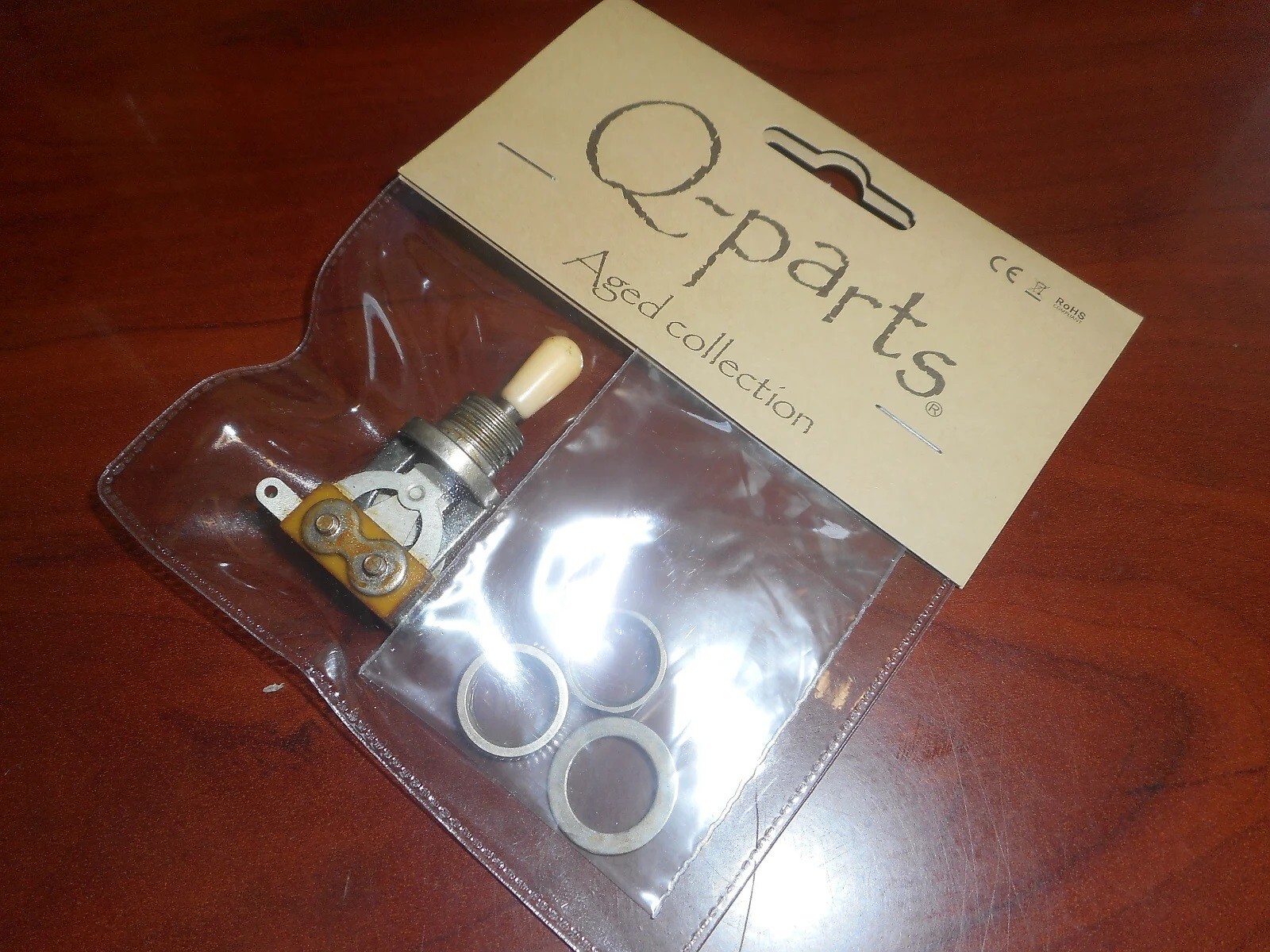 NEW Q-Parts Aged Collection Toggle Switch Tip For Vintage Les Paul, AMBER
