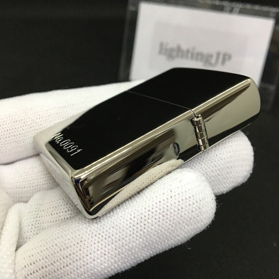Zippo Oil Lighter Maria Black Silver Metal Paste Regular Case Japan