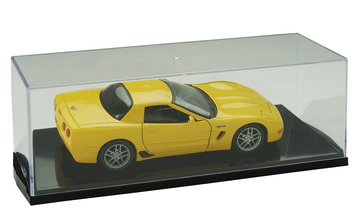 (8) DIE CAST 1:24 SCALE NASCAR RACING CAR BLACK SLANT BASE DISPLAY CASE HOLDERS