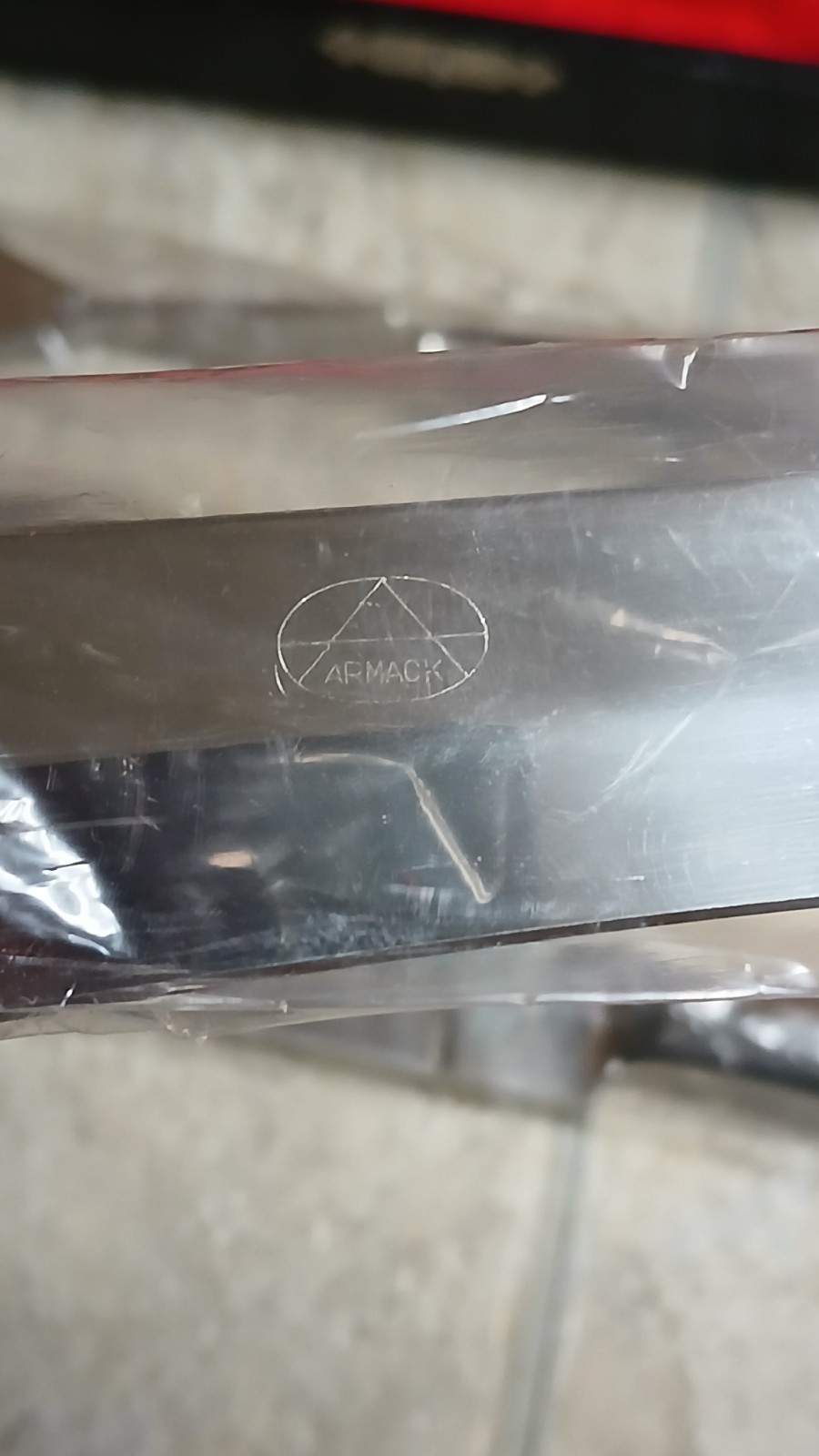 Armack Stainless Steel Solid Carving Set Japan Three Knives & Fork in Case
