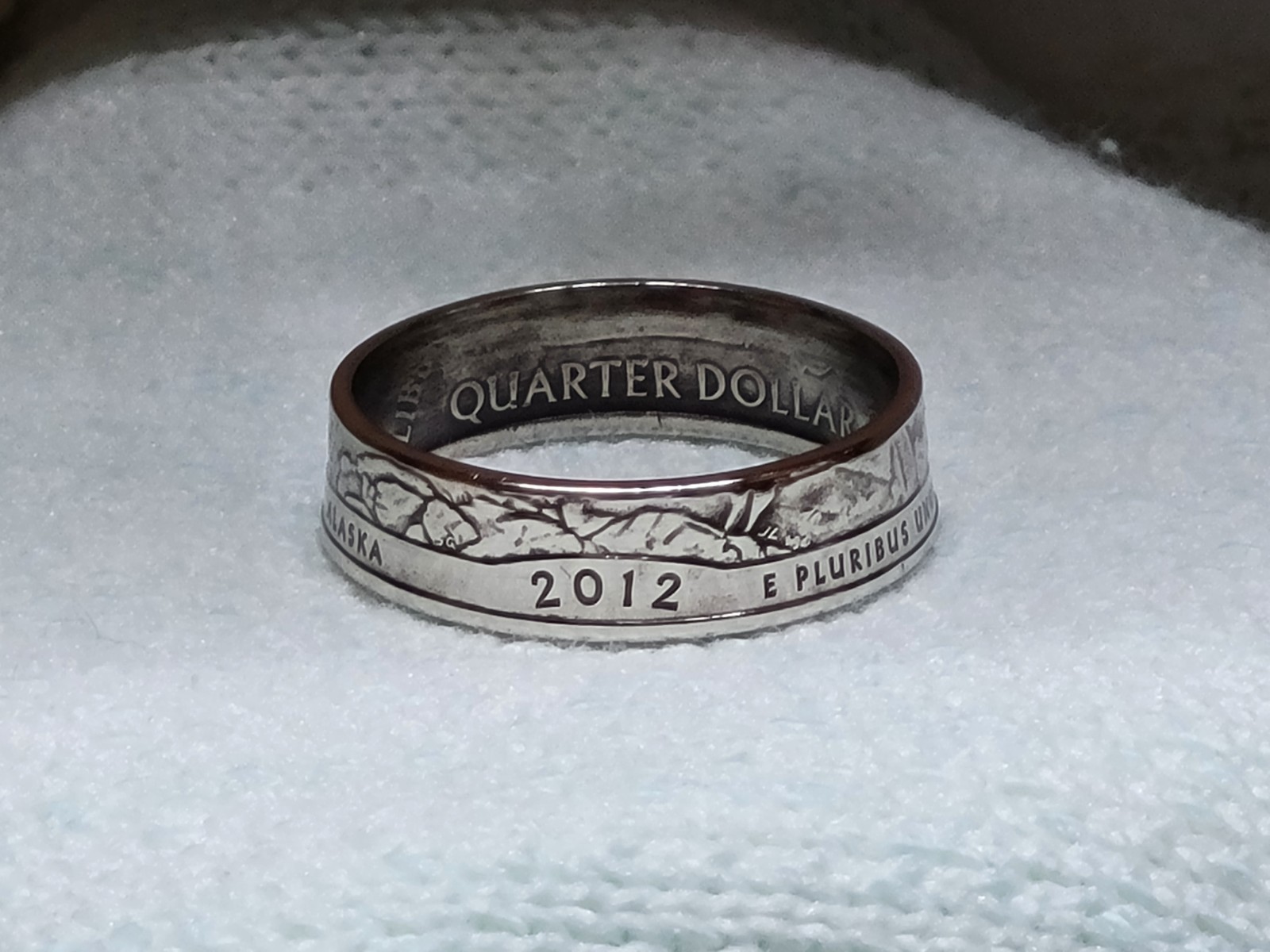 DENALI, AK. - Size 9 State Quarter Coin Ring