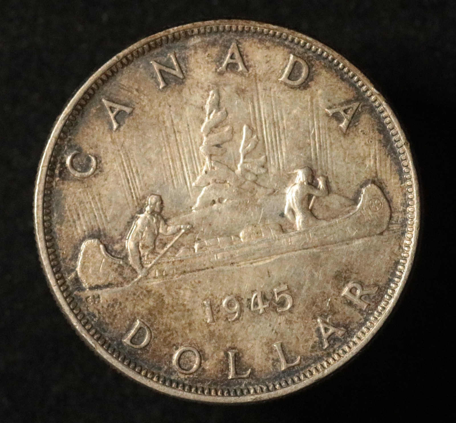 Canada 1945 Dollar - Silver - George VI - KEY DATE HIGH GRADE