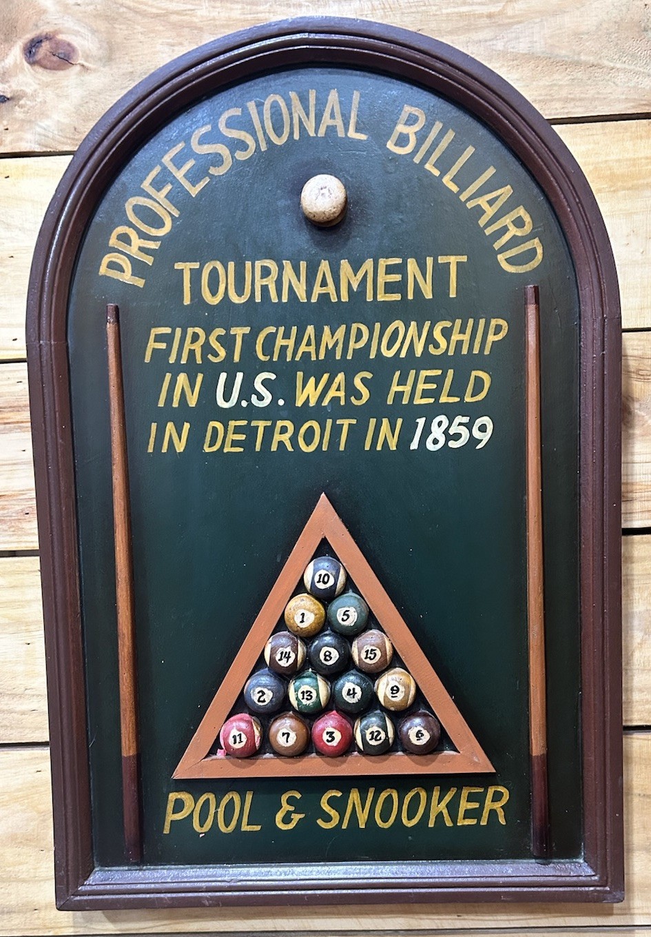 XXL BILLIARDS SNOOKER Bistro Sign Vintage Wooden Bar Decoration Panel Wall Art
