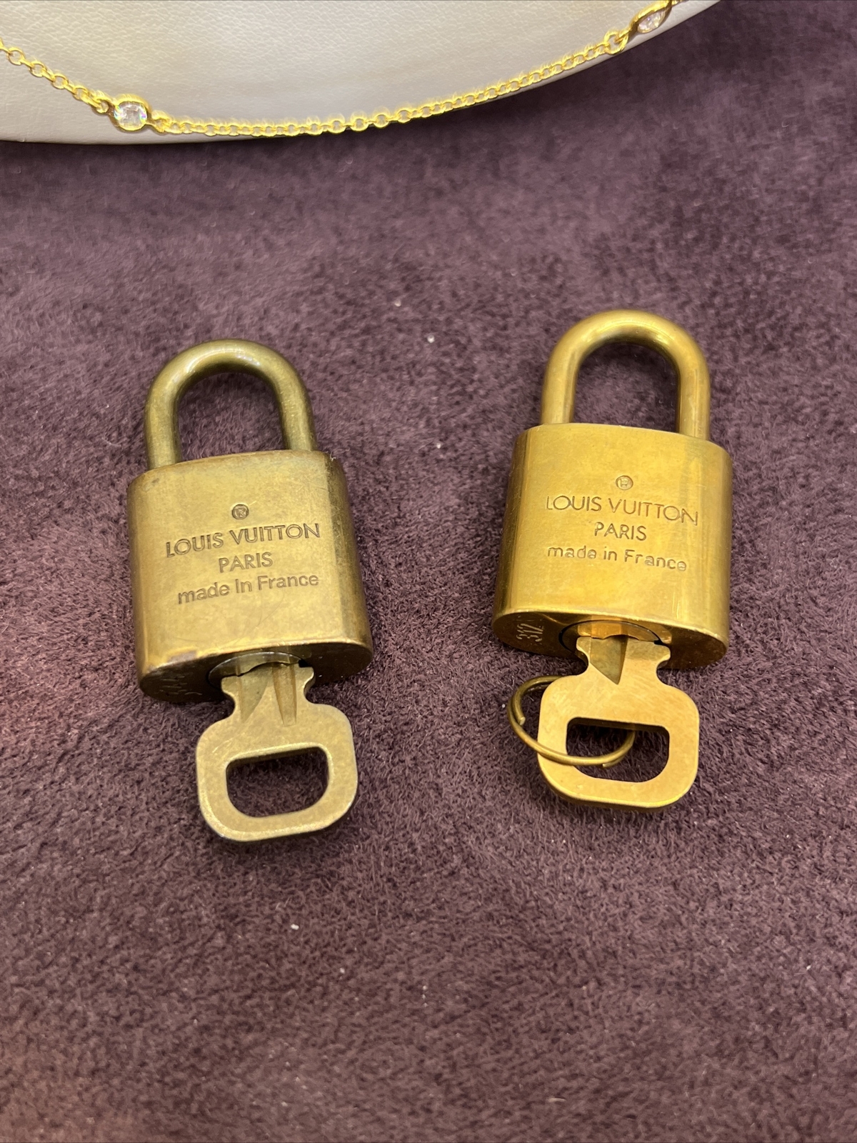 Authentic Louis Vuitton Lock & Key (unpolished)
