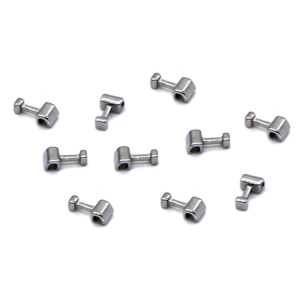 NEW 10pkt  Dental Orthodontic steel Crimpable Hook Short Stainless 10pcs/pkt