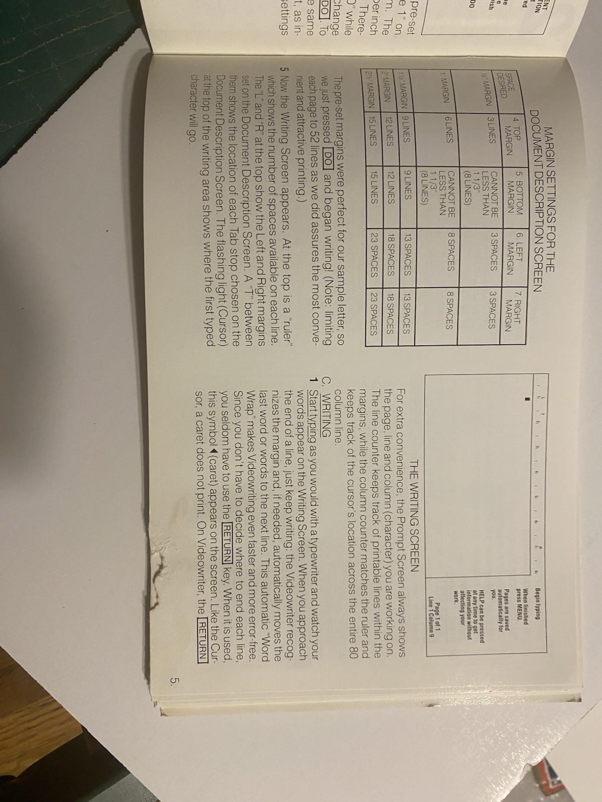 1985 MAGNAVOX VIDEOWRITER Word Processor USER'S MANUAL AND PULL OUT GUIDE