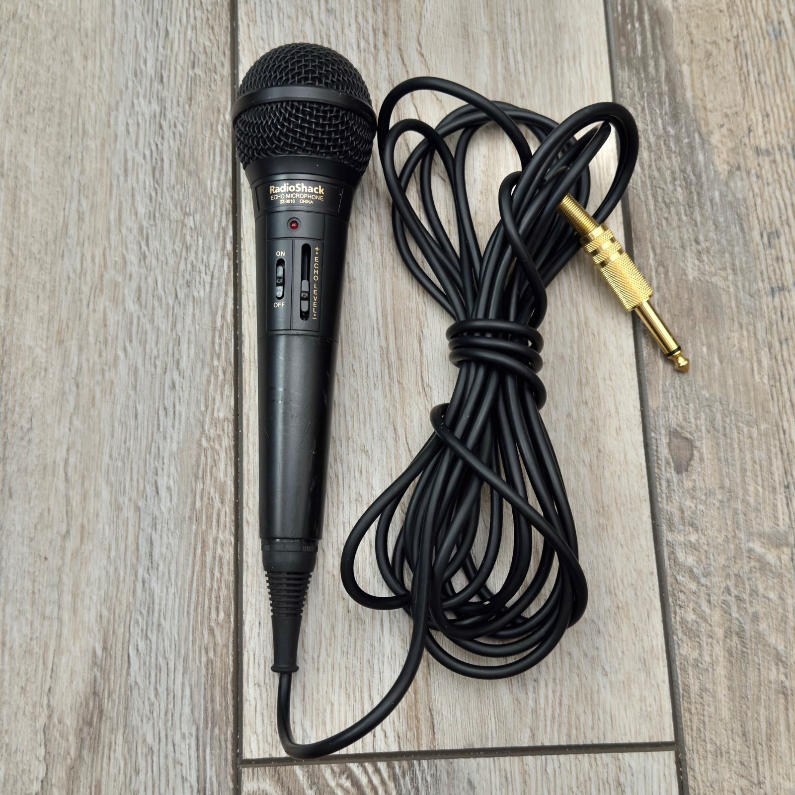 Radio Shack Karaoke Echo Microphone 33-3016 Uni-Directional Tested