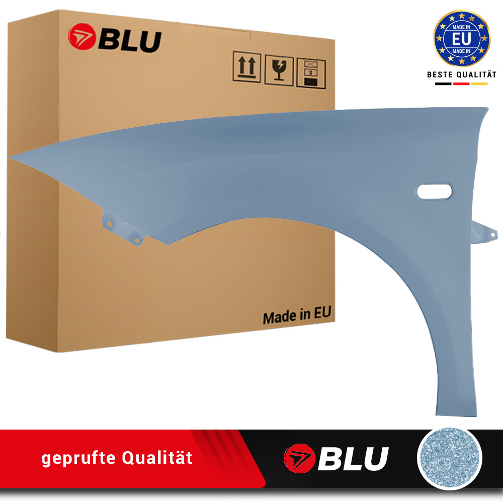 Fender For Seat Leon II 2 1P1 LW5W Left Azul Brisa Blue 05-12 Front Paint New
