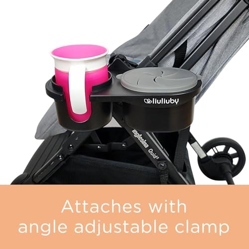 Universal Stroller Snack Tray Attachment | Stroller Cup Holder Flap Top