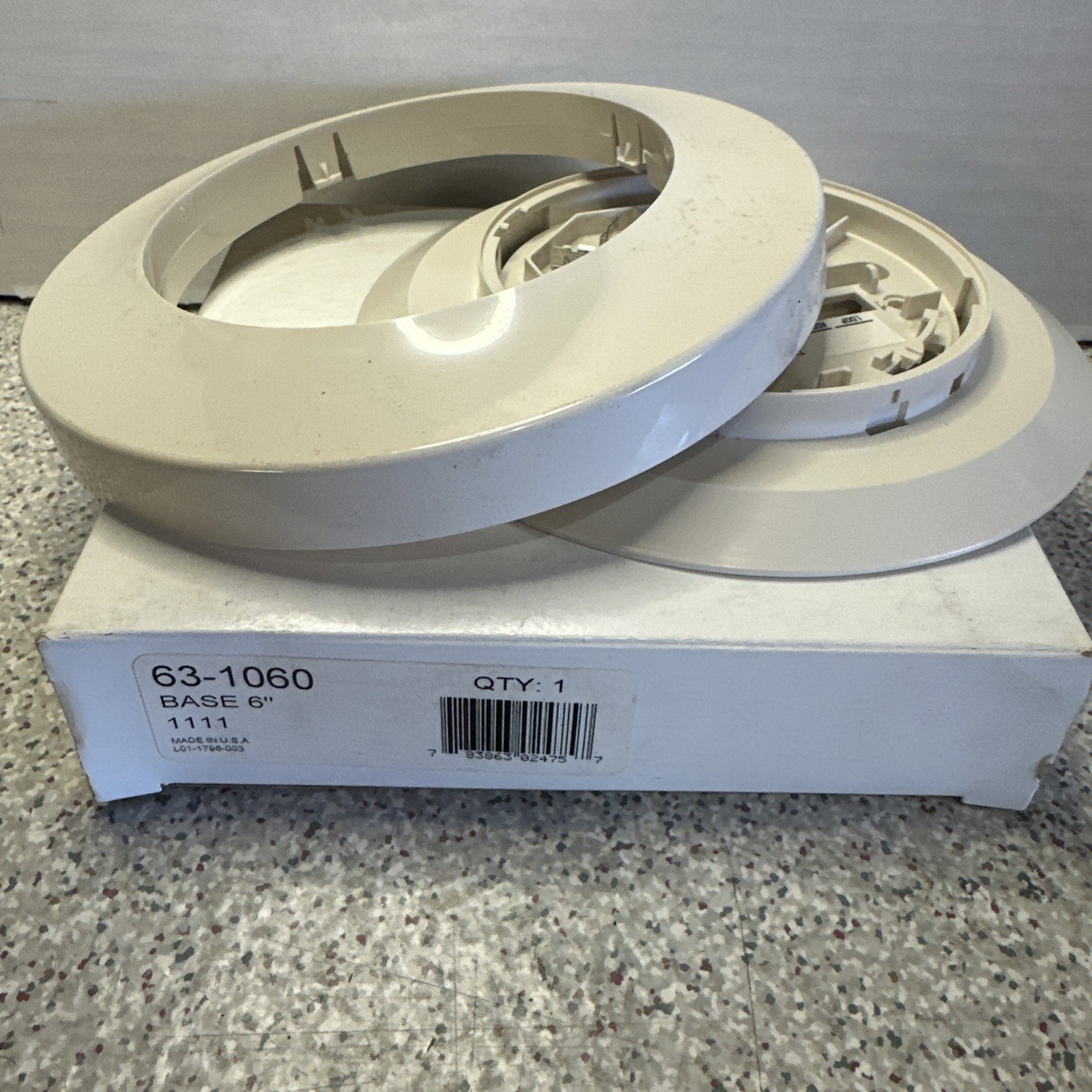 Fike 63-1060 Detector Base 6" White *NEW IN BOX* 1111