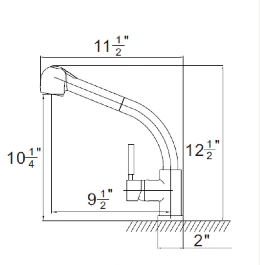 Kitchen Faucet Pulldown Brushed Nickel pasgo 3307Q $199