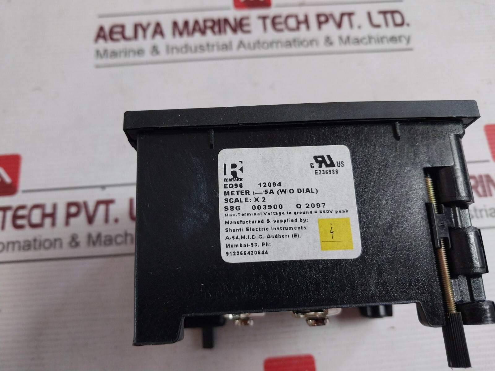 RISHABH EQ96 AC Analog Voltmeter SACC02134686 0-125/250A E236986