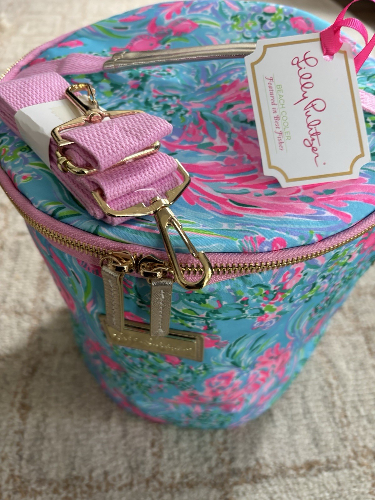 Lilly Pulitzer Beach Cooler Best Fishes NWT