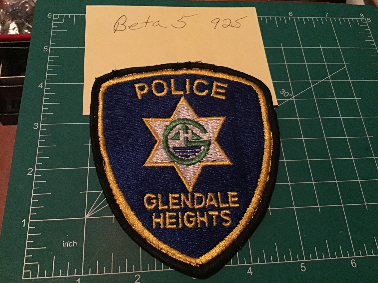 GLENDALE HEIGHTS, ILLINOIS POLICE SHOULDER PATCH IL Obsolete