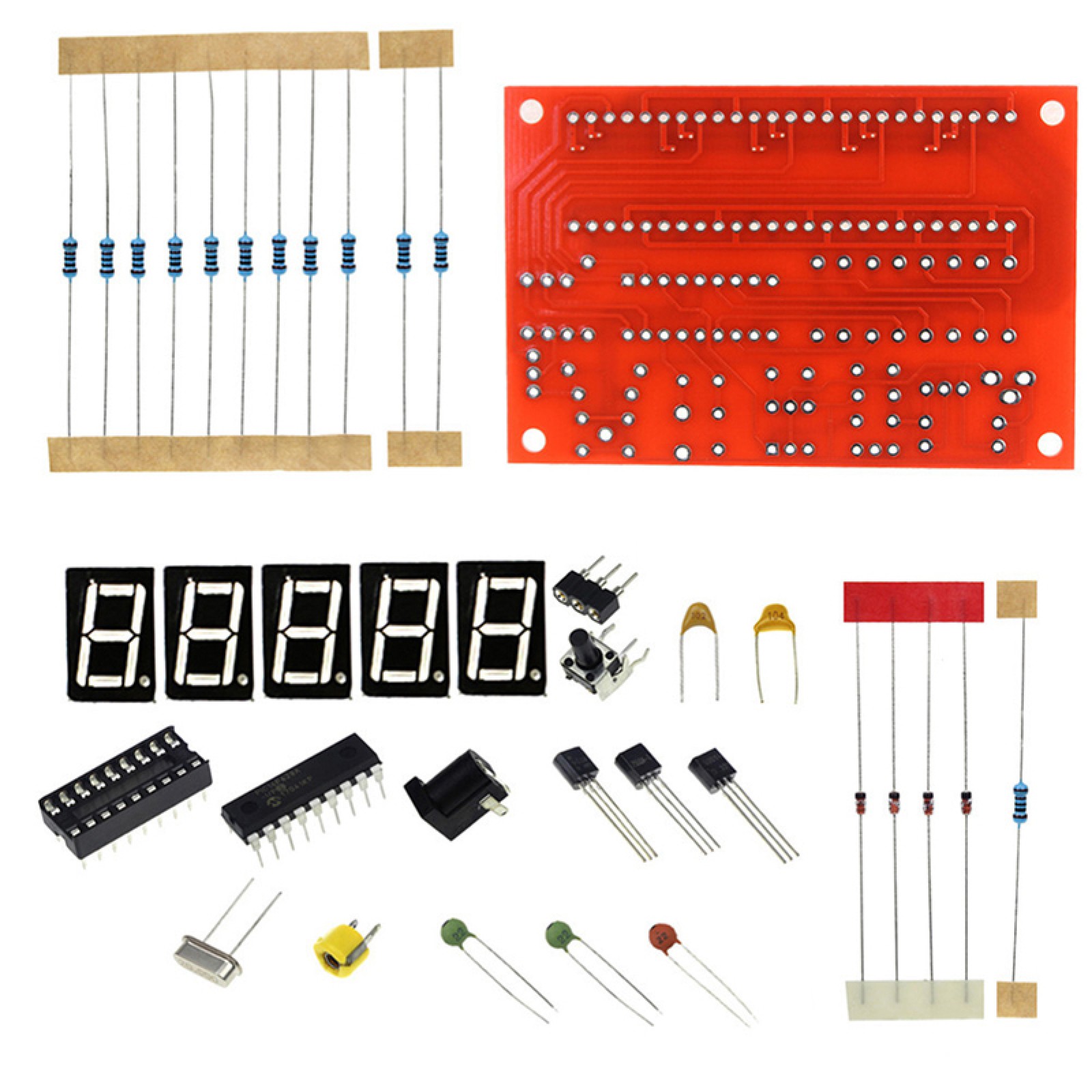 Automatic Range Conversion 1Hz-50MHz Crystal Frequency Counter Tester LED PCB D