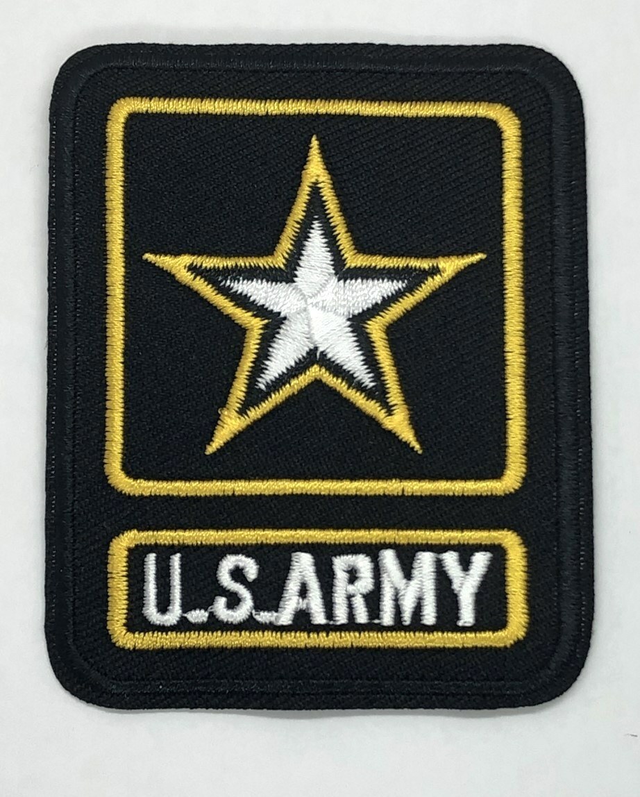 US ARMY STAR PATCH - iron on/ sew on 2.5X3 inches