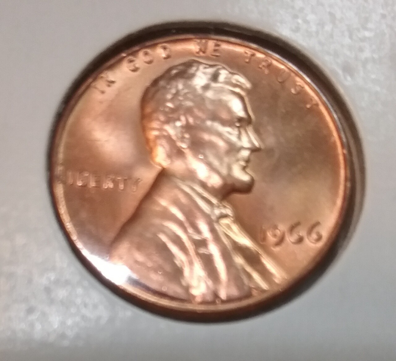 1966 Lincoln Memorial Cent  P - BU - Uncirculated