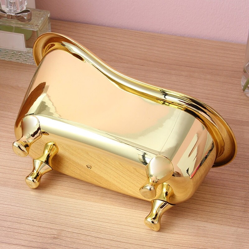 Modern Style Desktop Makeup Organizer Box for Creative Storage Bin with Smooth E