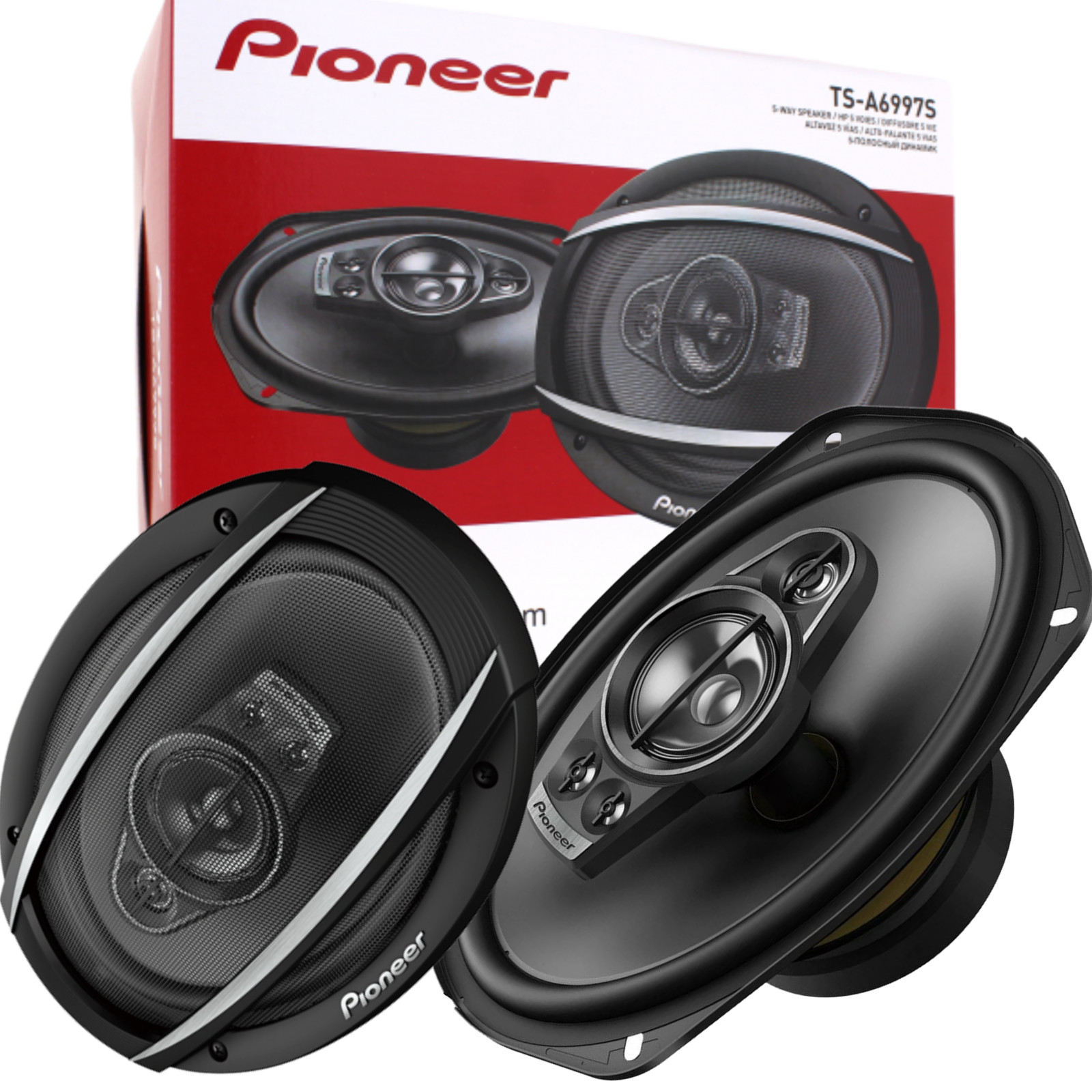 Pioneer TS-A6997S 6x9 5-Way Car Speakers 750W Max 4-Ohm Stereo Sound Quality