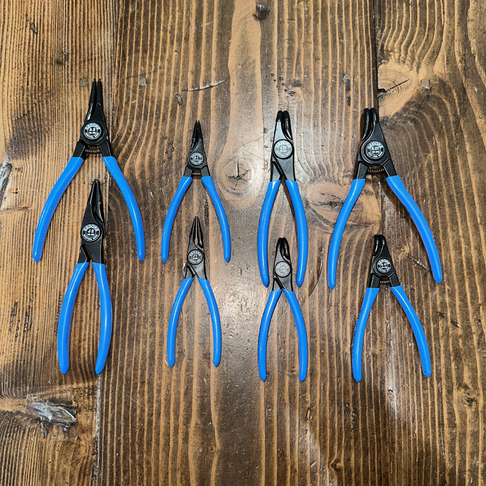 Gedore RZB1-3 Snap Ring Pliers Set 8 Piece