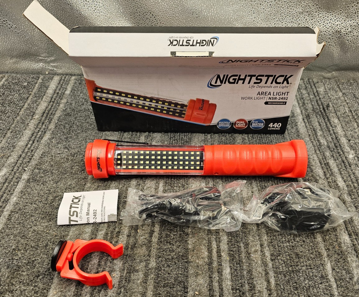 NIGHTSTICK NSR-2492 Multi-Purpose Rechargeable Dual-Light Work Light