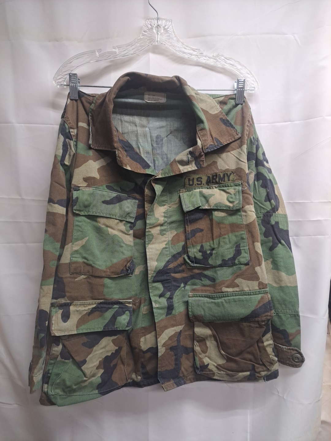 U.S. Army Woodland Camouflage  Combat Coat Size Small XShort