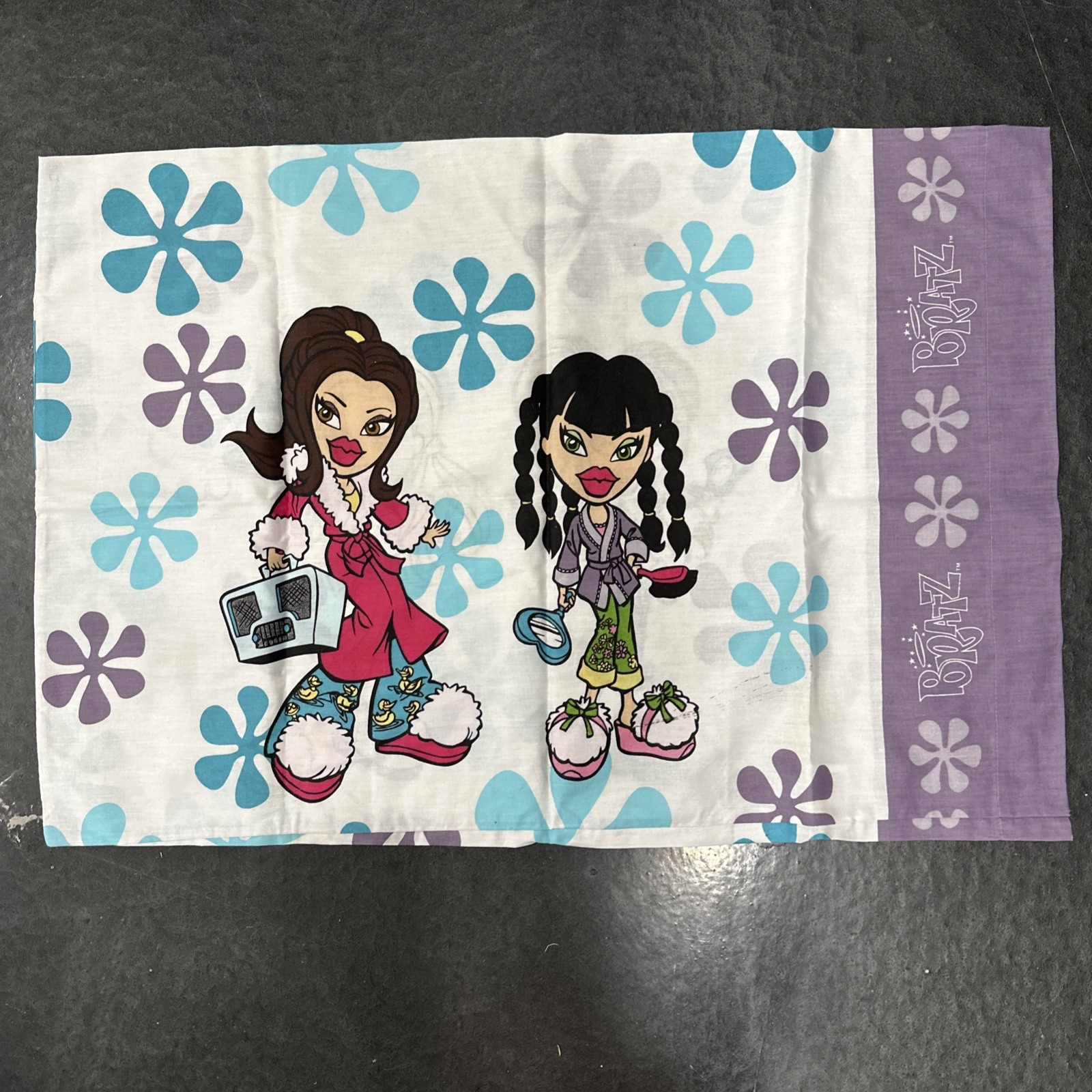 1 Vintage BRATZ Dolls Reversible Pillow Case {Fabric}