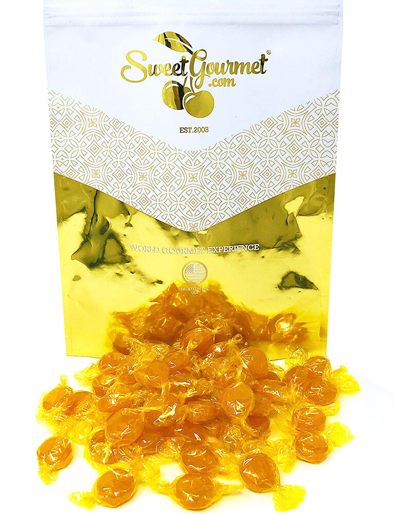 SweetGourmet Arcor Butterscotch Buttons Yellow Wrap 5 pounds  FREE SHIPPING
