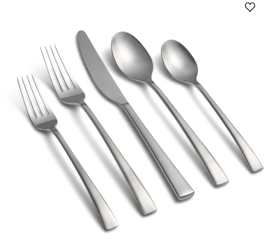 Cambridge Layne Locke Satin 65-Piece Flatware Set