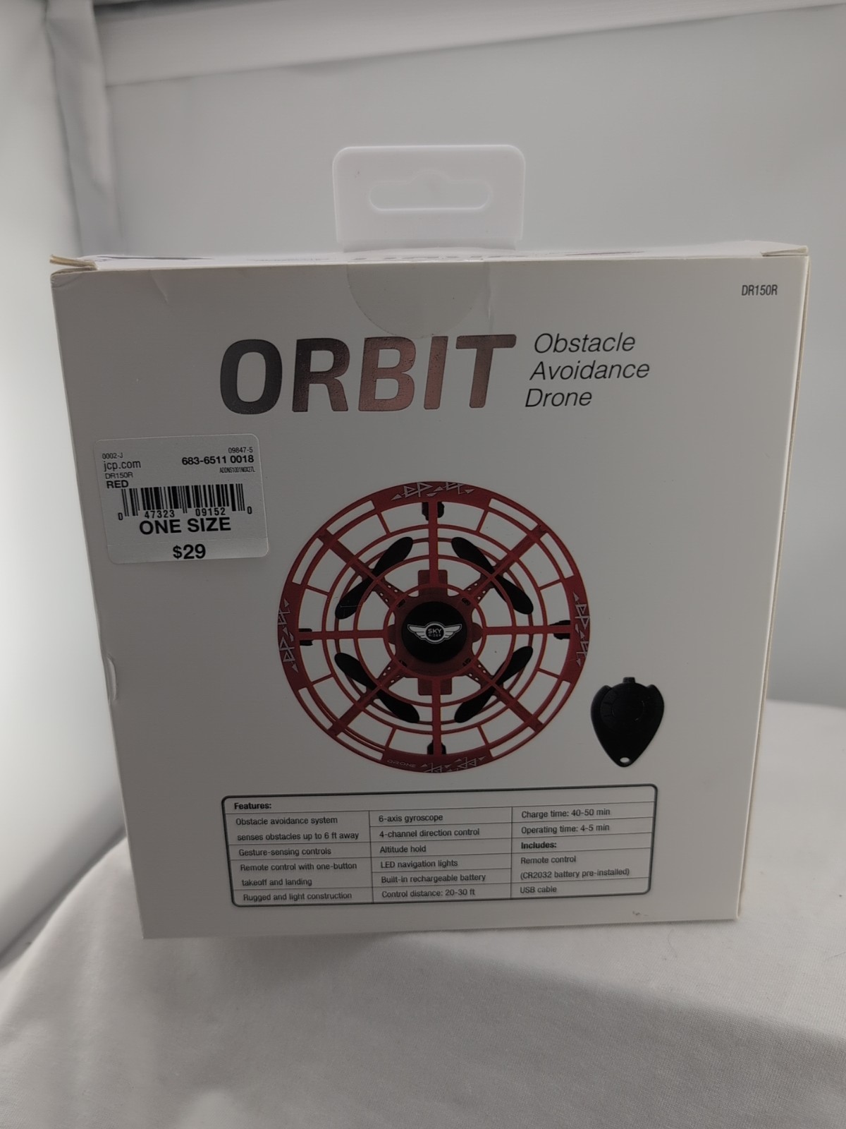 Sky Rider Orbit Obstacle Avoidance Drone DR150 Red or Blue
