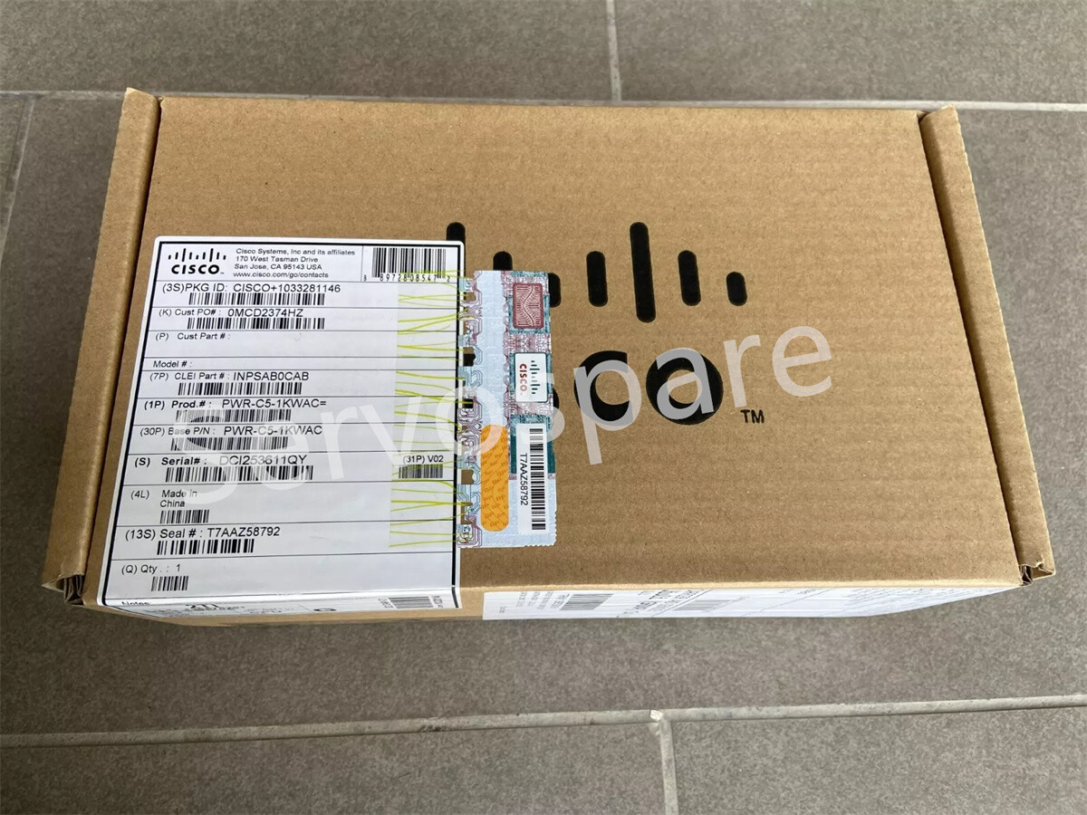 New in box Cisco PWR-C5-1KWAC power supply for Catalyst 9200 Switch / F
