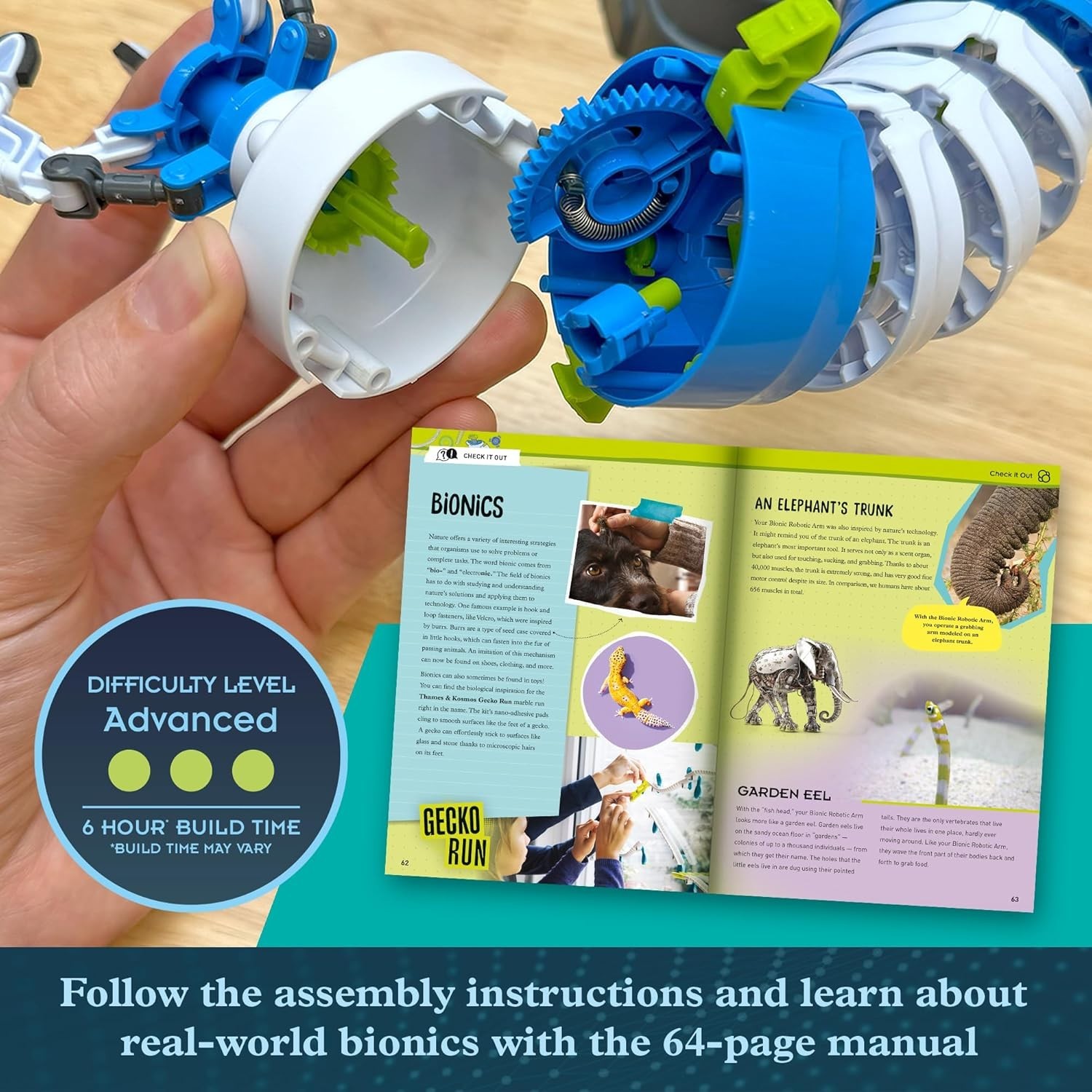 Educational Mechanical Arm Kit for Kids, Explore Robotics and Engineering