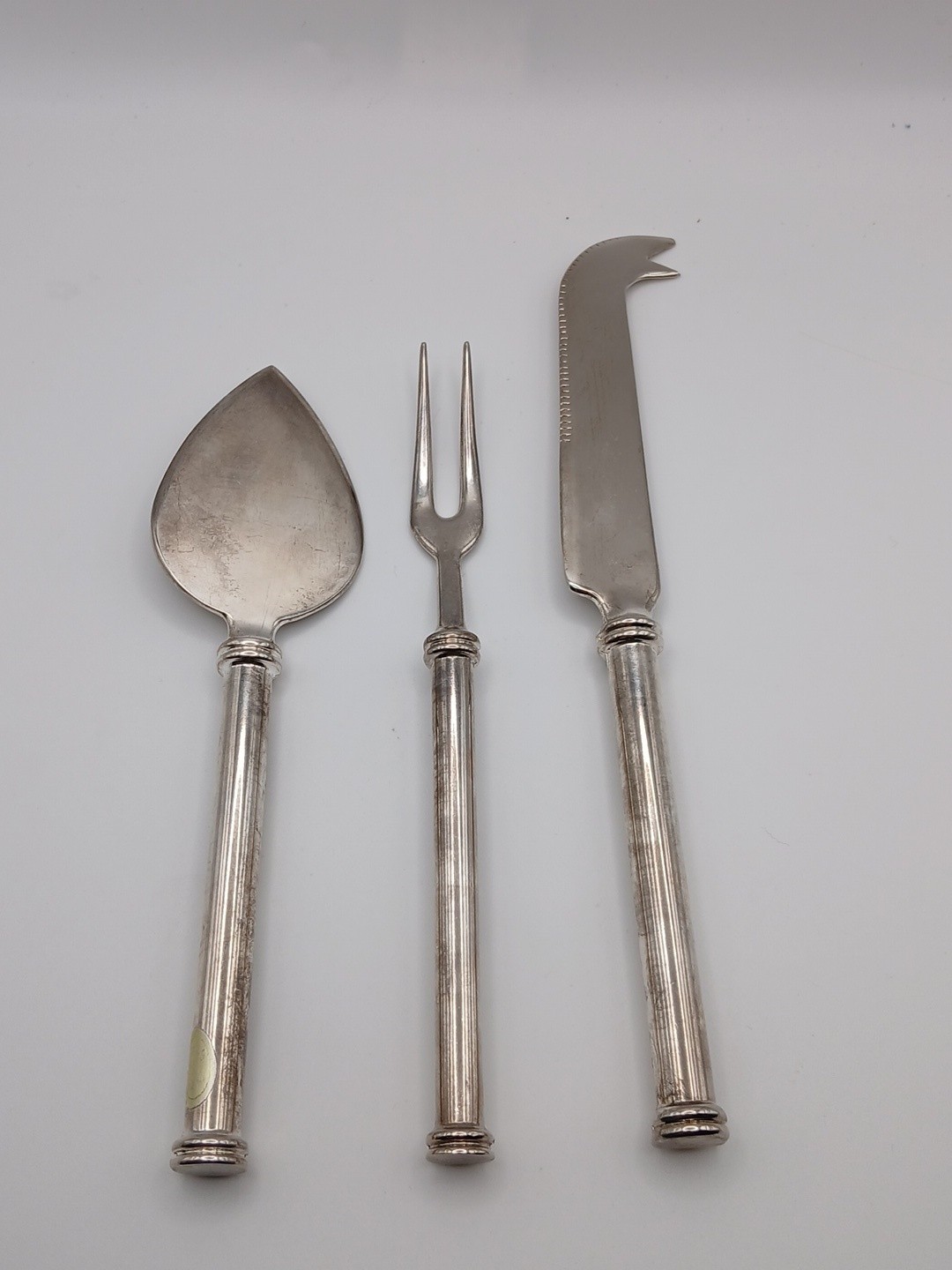 Vintage Cortina Silver Plated Zinc Butter Knife Cheese Knife Meat Fork Set