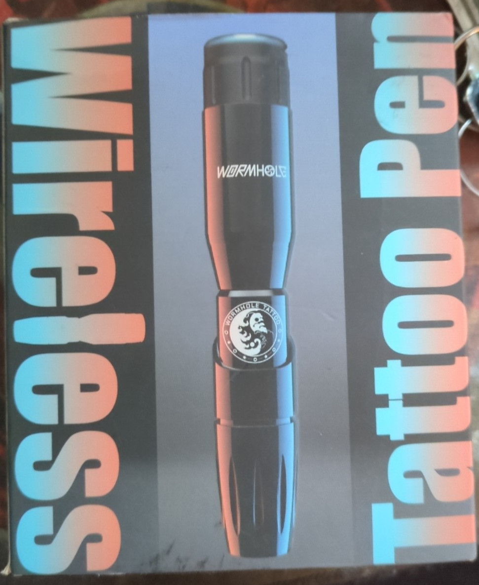 Wormhole Black Portable Wireless Professional Tattoo Pen Machine CHD01-A