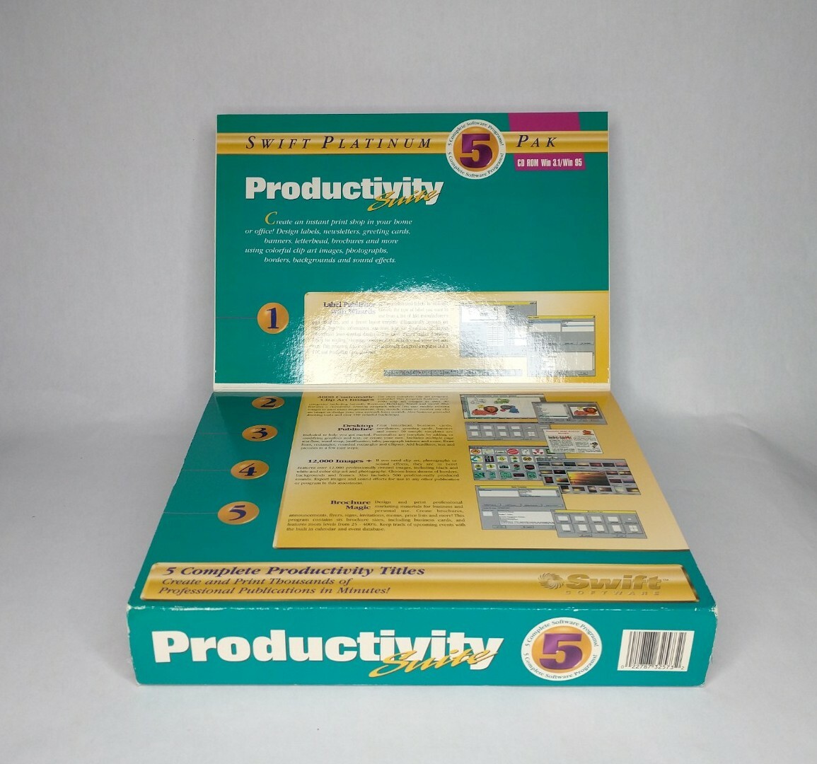 Swift Computer Software Productivity Suite 5 Complete Titles CD ROM New Vintage