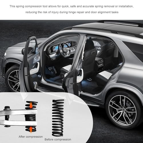 Door Spring Tool, Professional Car Door Hinge Compressor Tool Compatible with