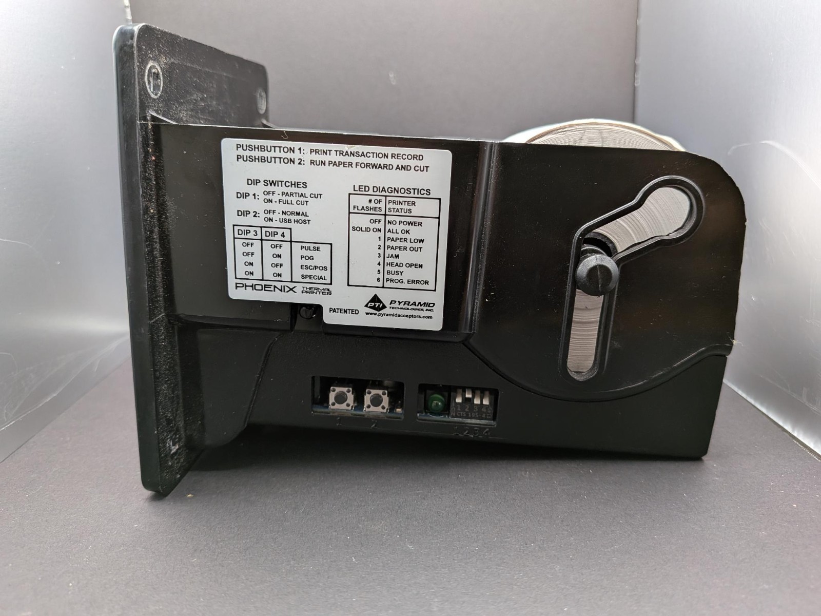 Phoenix Pyramid Thermal Ticket Printer PHX-POG | PHX-USB | USED | TESTED