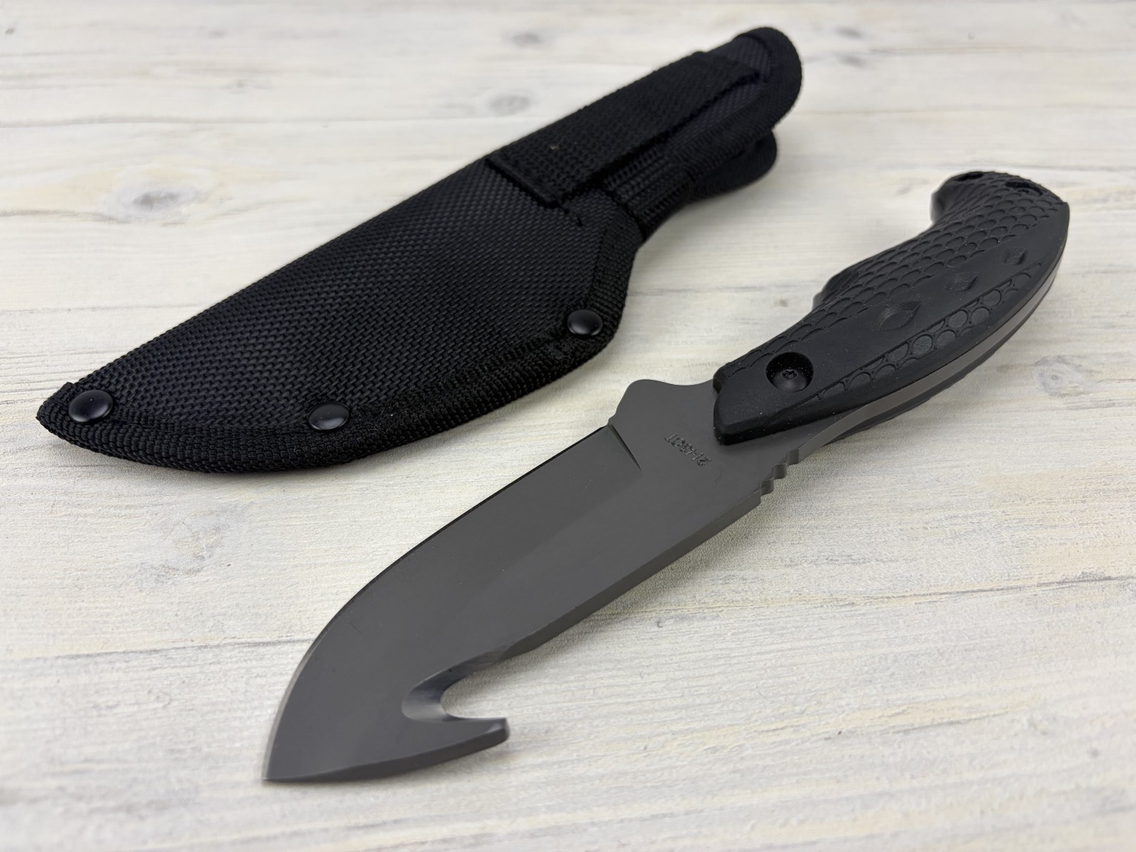 Schrade Old Timer Copperhead Guthook Fixed Blade Hunting Skinning Knife + Sheath