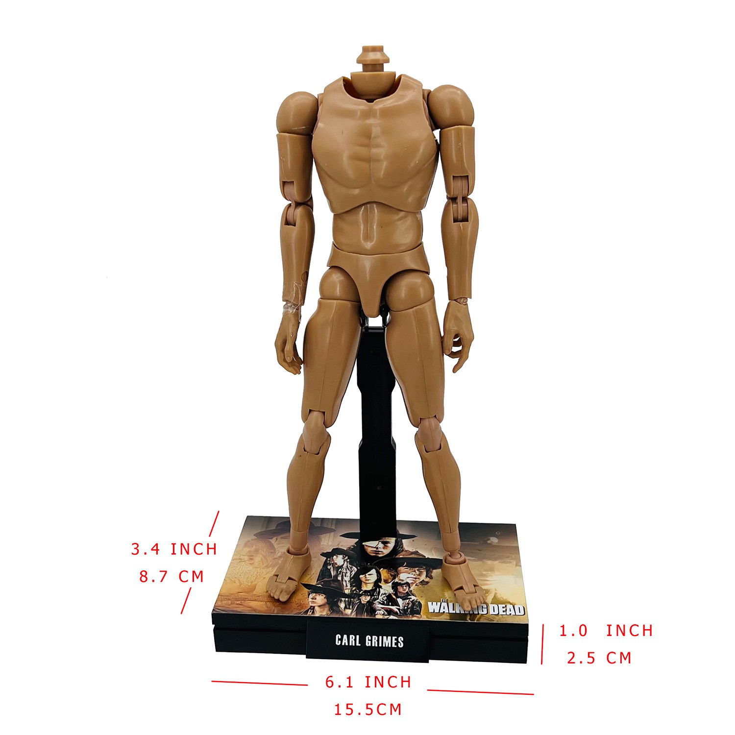 1/6 Scale Action Figure Display Stand Universal Stand Long Hexagon Customize