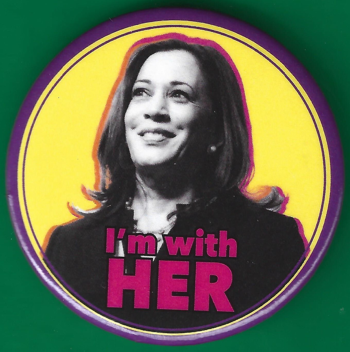 2024 Kamala Harris - 2.25"/ "I'm With Her" Presidential Campaign Button(Pin08)