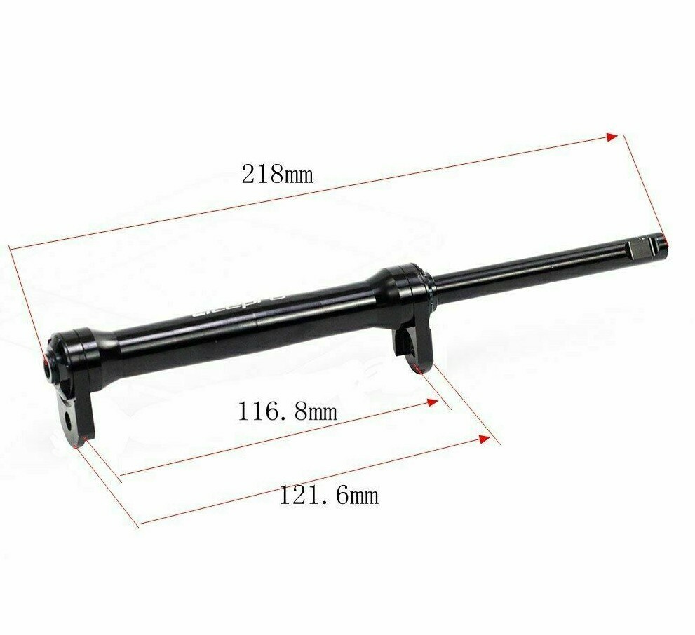 CNC Al Easy Wheels Roller Extension EZ Wheel Extend for Brompton Frame w/ Bolt