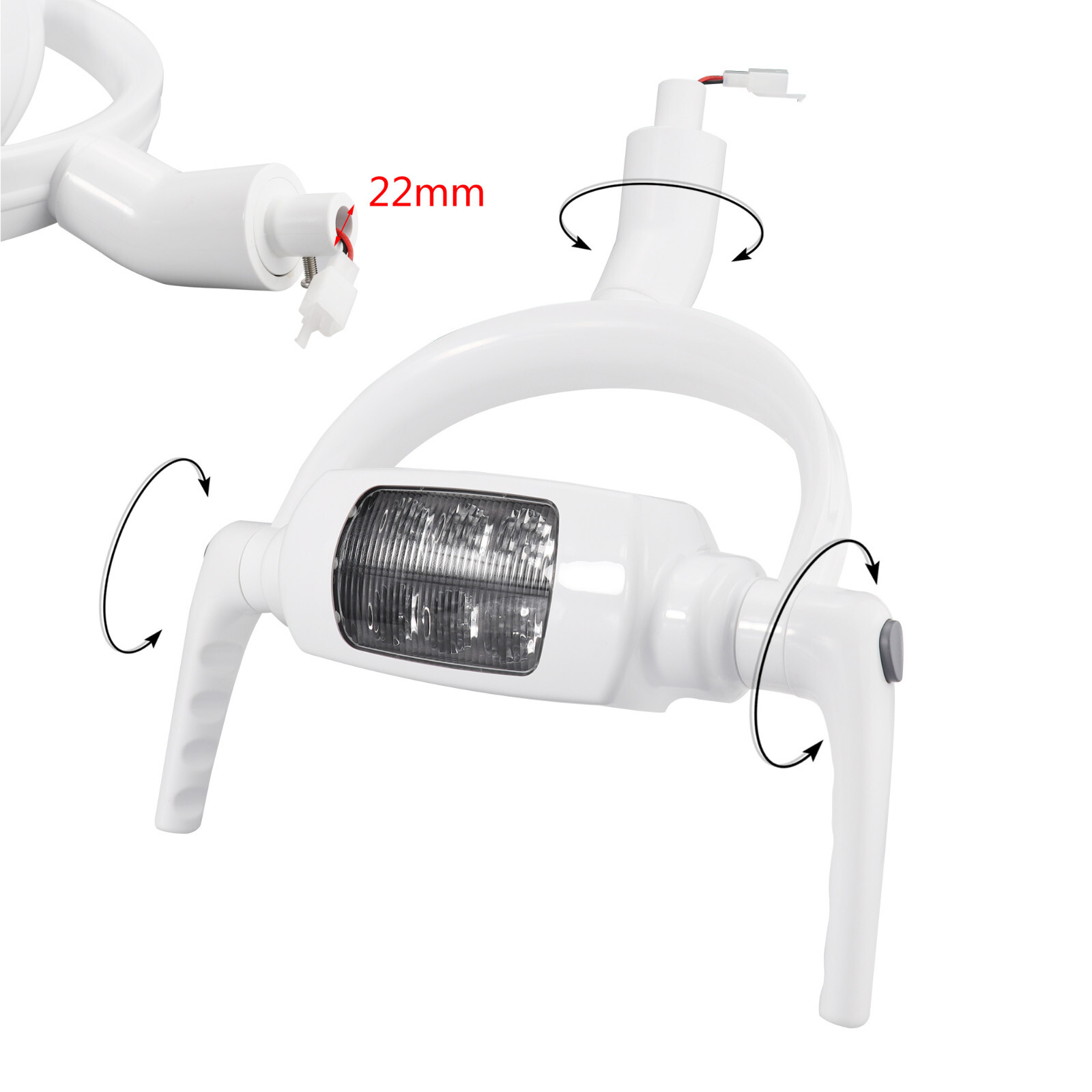 Dental Oral Operation Lamp Induction Sensor Light for Dental Unit Chair 22MM US