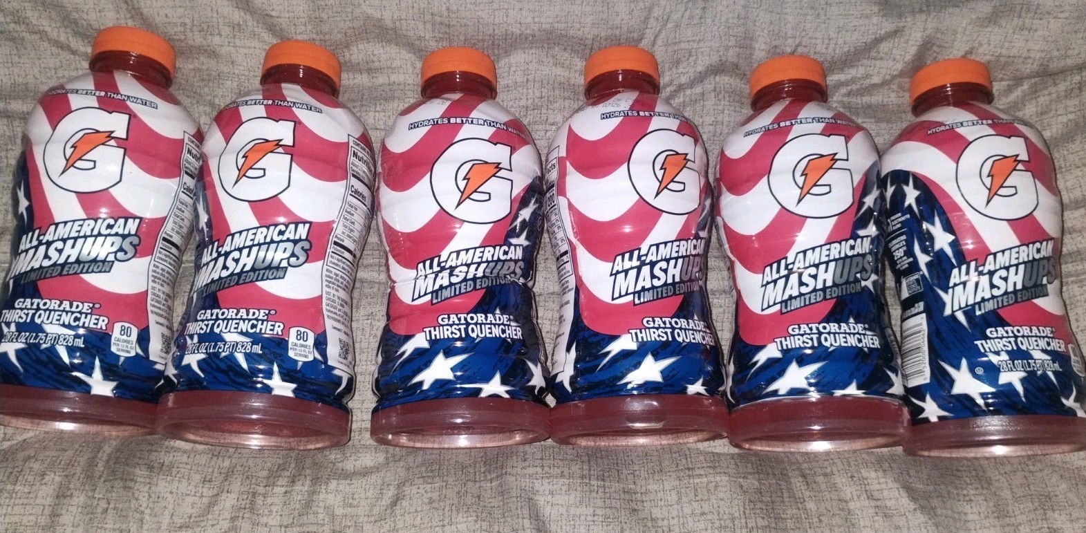 New Unopened Gatorade All American Mashup Lot Of 6 Sports Drinks 28 Oz