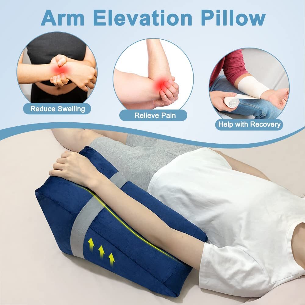 Arm Elevation Pillow Elevating Arm Support Pillow Post Surgery Wrist Arm Wedge