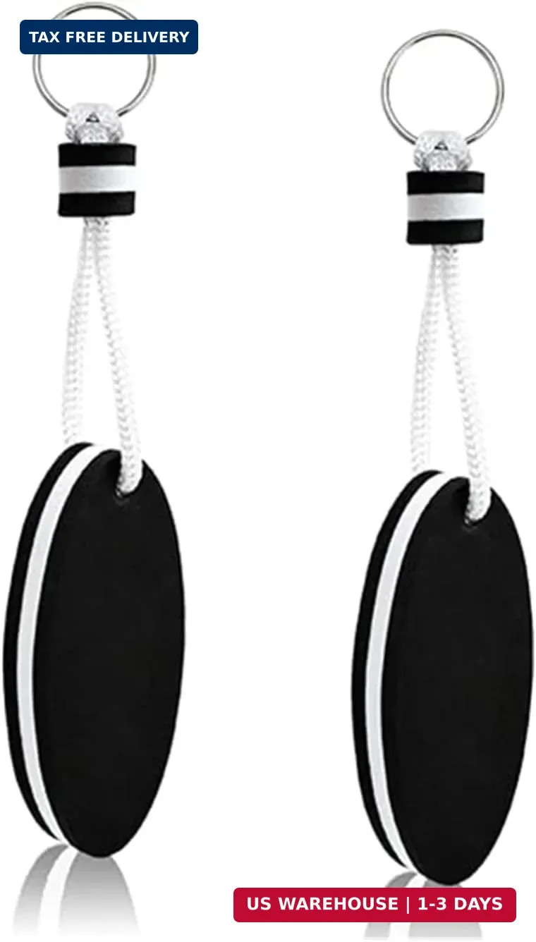 QYM 2 Pieces Floating Keychain, Float Buoy Boat Key Ring Buoyant Sports Key Chai