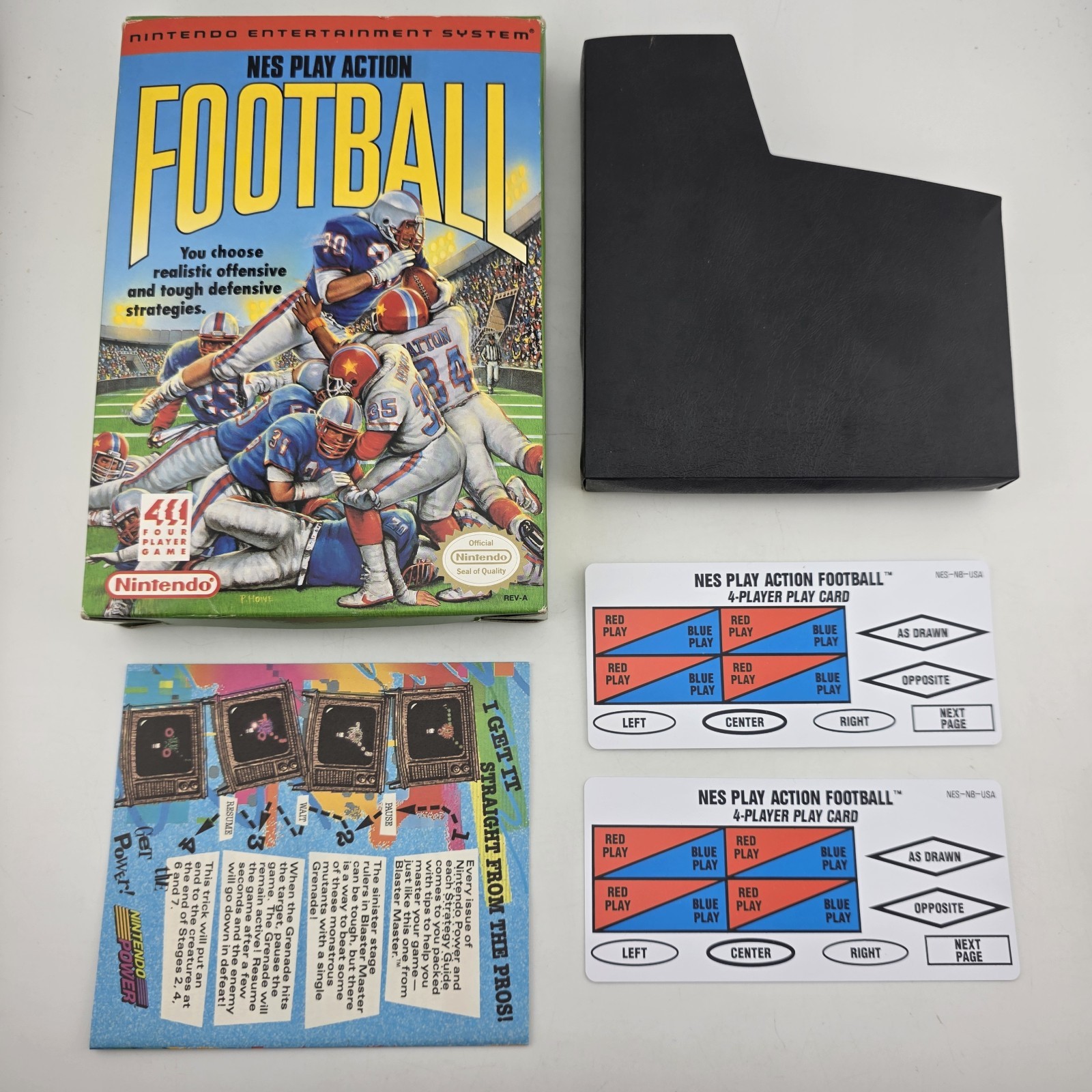 NES Play Action Football - Box Only - Nintendo - With Cards (No Game)